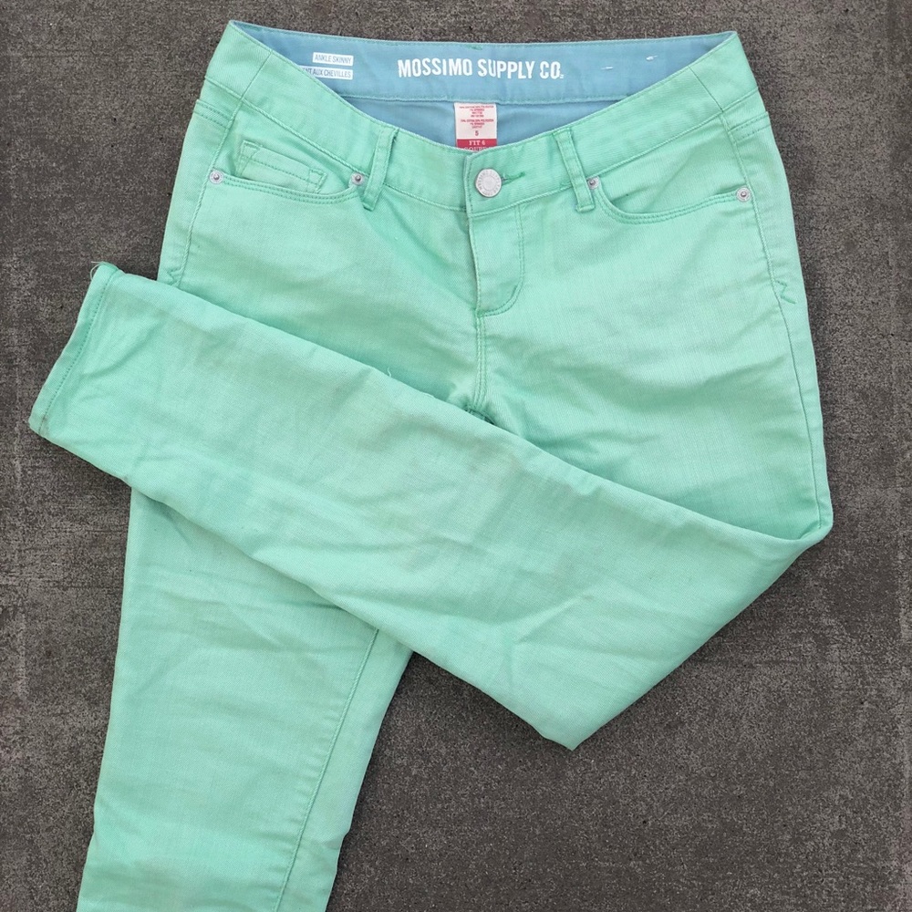Mossimo Ankle Skinny Jeans (Pastel Green)